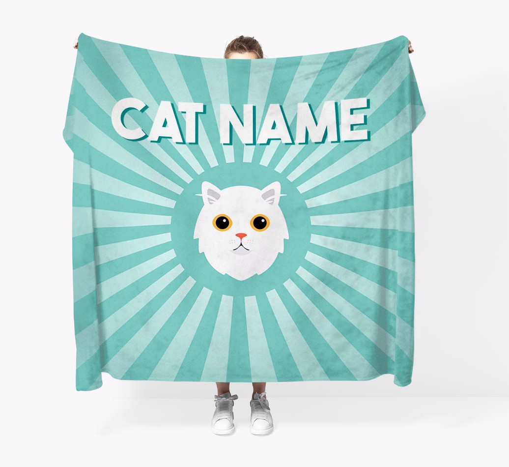 'Yappicon and Sun Rays' - Personalised Blanket - Held by Person