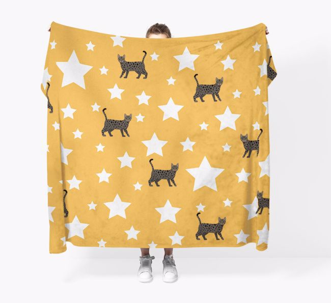 'Star Pattern' - Personalized {breedFullName} Throw Blanket