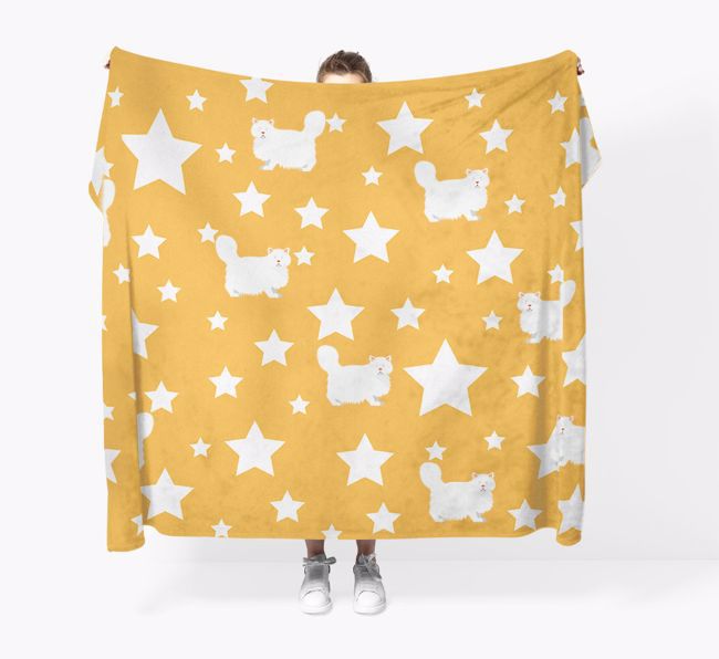 'Star Pattern' - Personalised {breedFullName} Throw Blanket