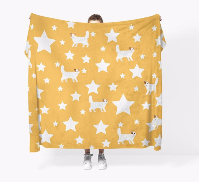 'Star Pattern' - Personalised {breedFullName} Throw Blanket