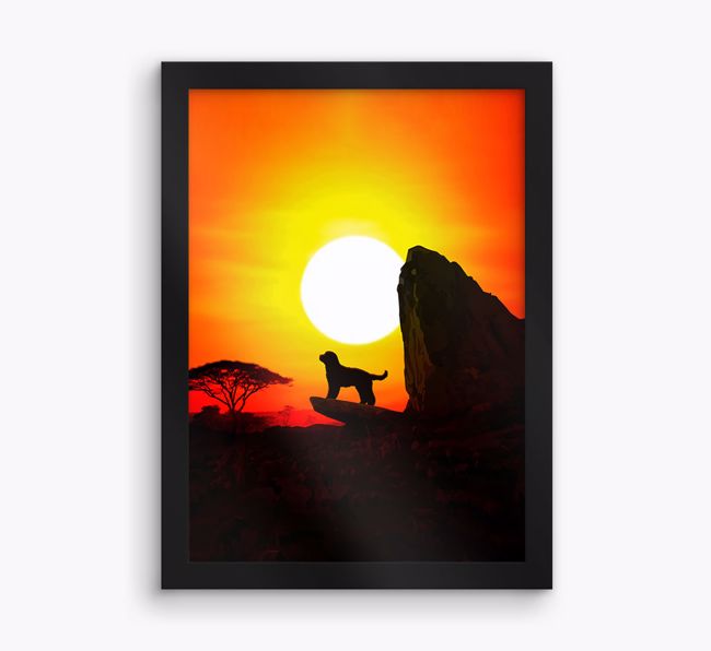 'Rock of Pride' {breedFullName} Framed Print 