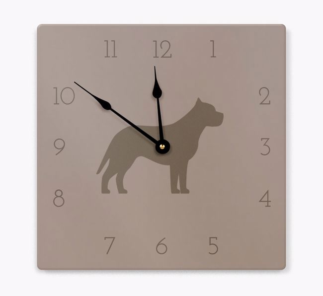 Neutral Silhouette: Personalized Wall Clock with {breedFullName} Icon