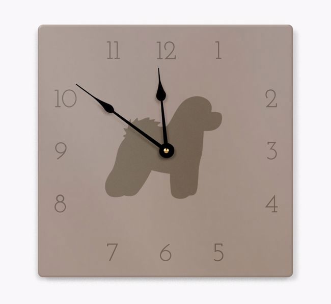 Neutral Silhouette: Personalized Wall Clock with {breedFullName} Icon