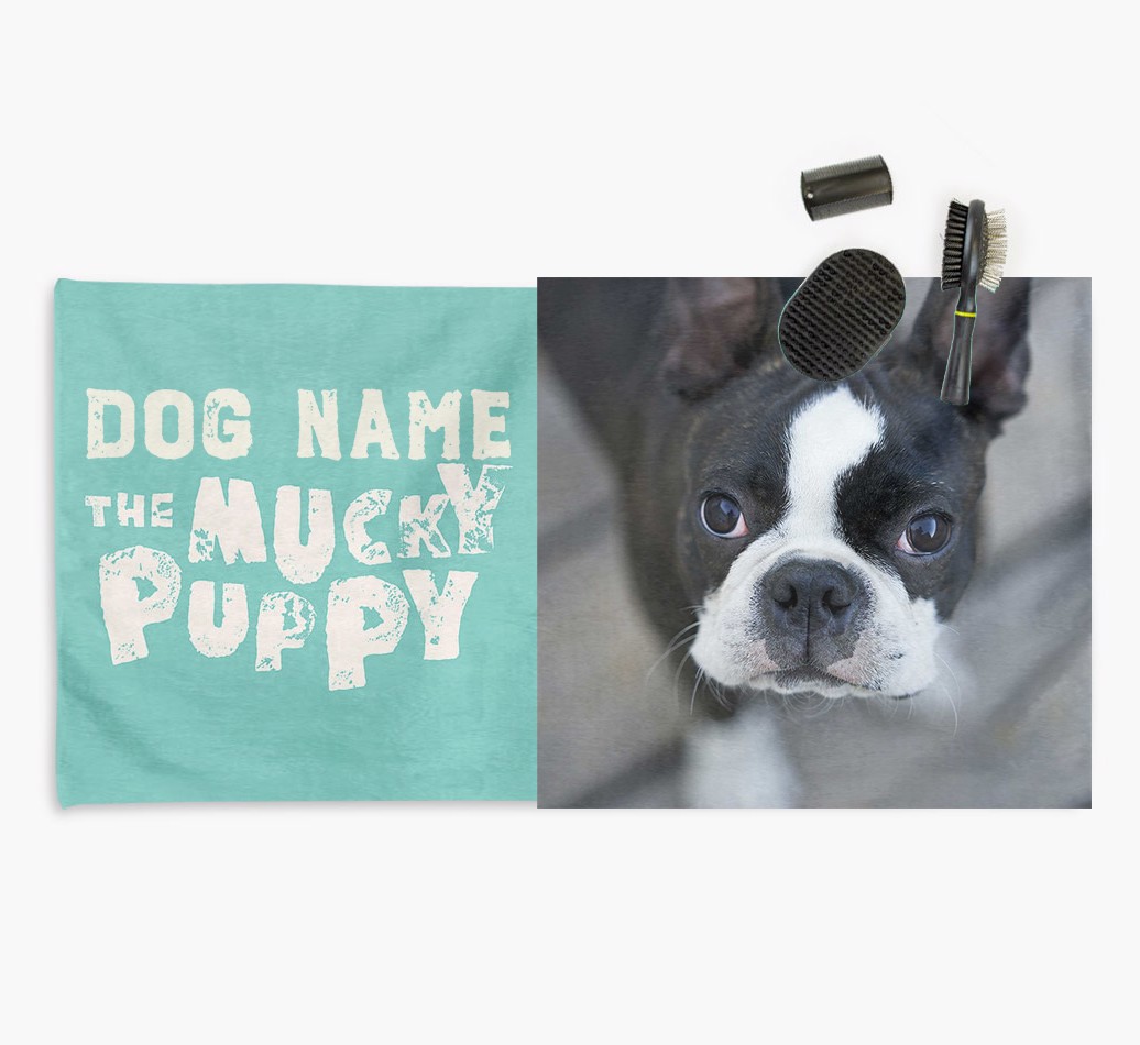 'Mucky Pup' - Personalized {breedFullName} Towel