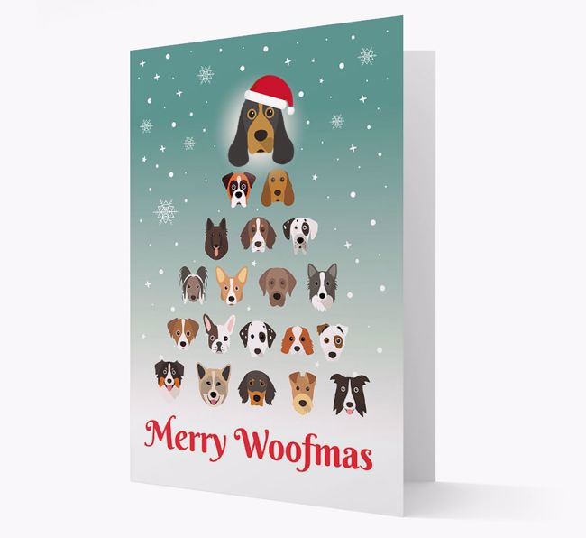 'Merry Woofmas' - Personalized {breedFullName} Christmas Card