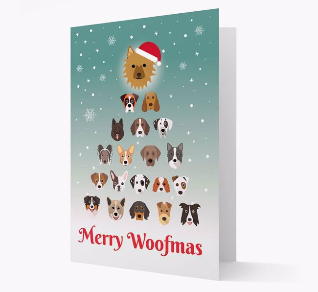 'Merry Woofmas' - Personalised {breedFullName} Christmas Card