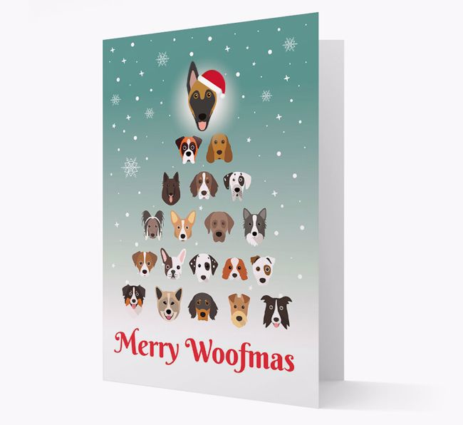 'Merry Woofmas' - Personalized {breedFullName} Christmas Card