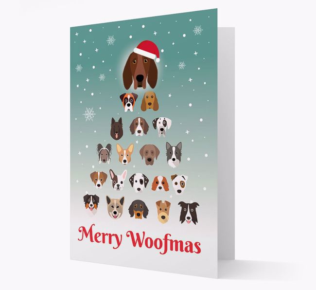'Merry Woofmas' - Personalized {breedFullName} Christmas Card