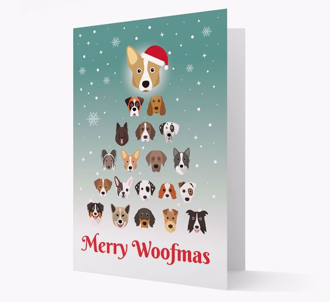 'Merry Woofmas' - Personalised {breedFullName} Christmas Card