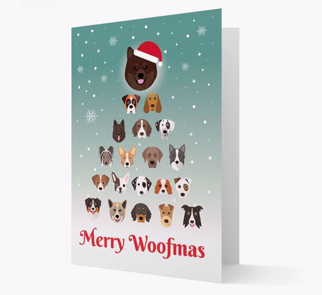 'Merry Woofmas' - Personalized {breedFullName} Christmas Card