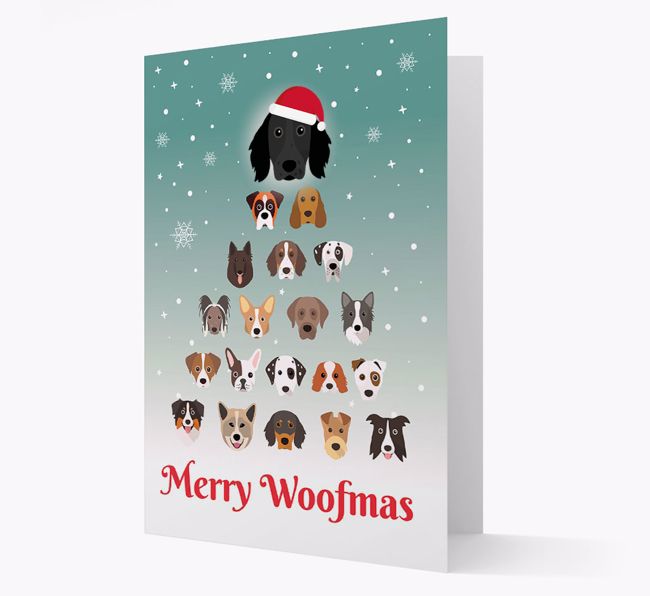 'Merry Woofmas' - Personalised {breedFullName} Christmas Card