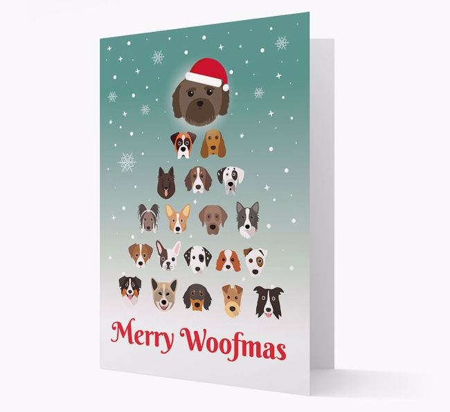 'Merry Woofmas' - Personalized {breedFullName} Christmas Card