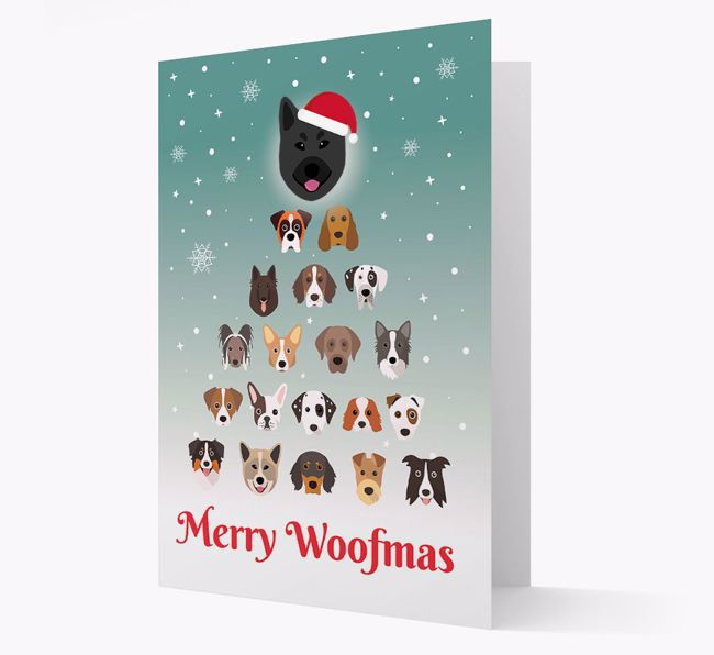 'Merry Woofmas' - Personalised {breedFullName} Christmas Card