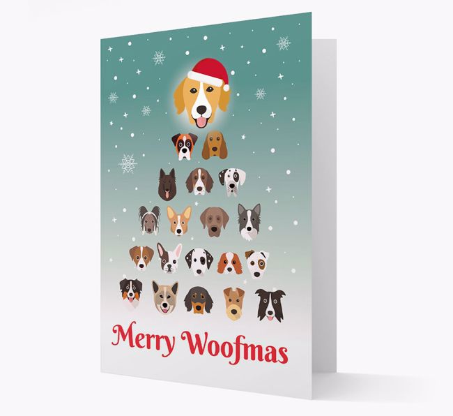 'Merry Woofmas' - Personalized {breedFullName} Christmas Card