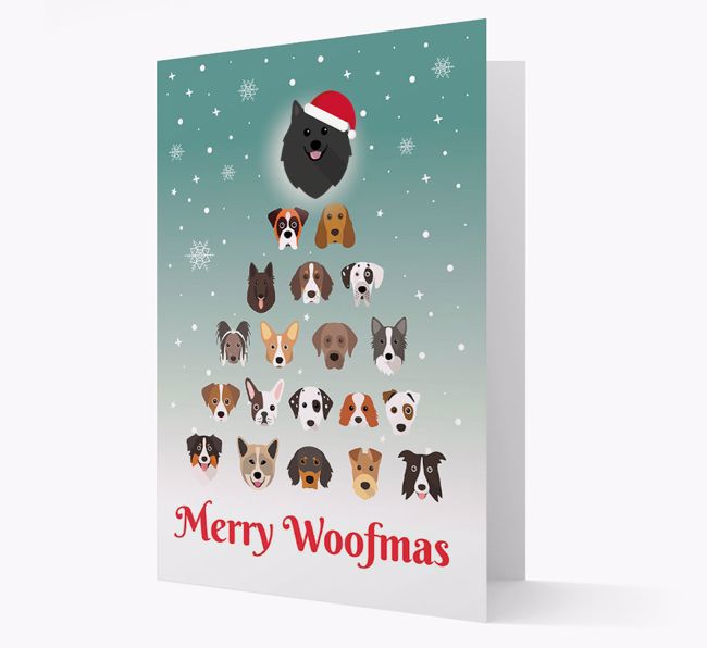 'Merry Woofmas' - Personalized {breedFullName} Christmas Card