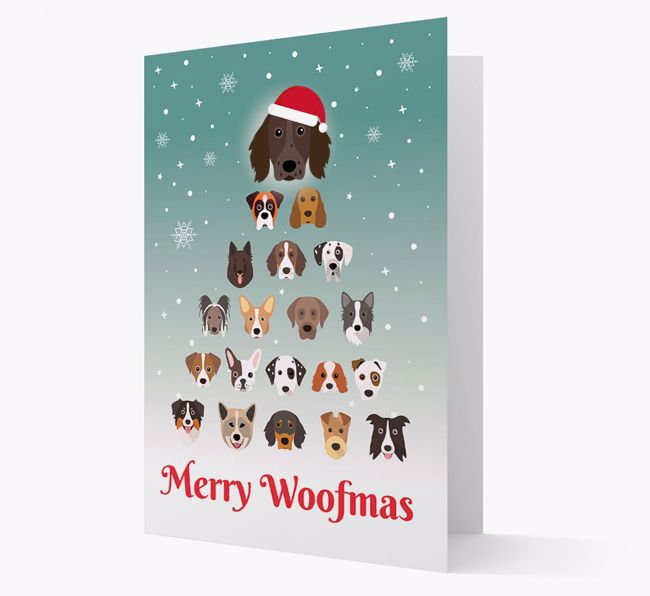 'Merry Woofmas' - Personalised {breedFullName} Christmas Card