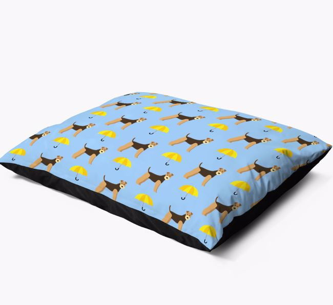 'Umbrella Pattern' - Personalised {breedFullName} Dog Bed