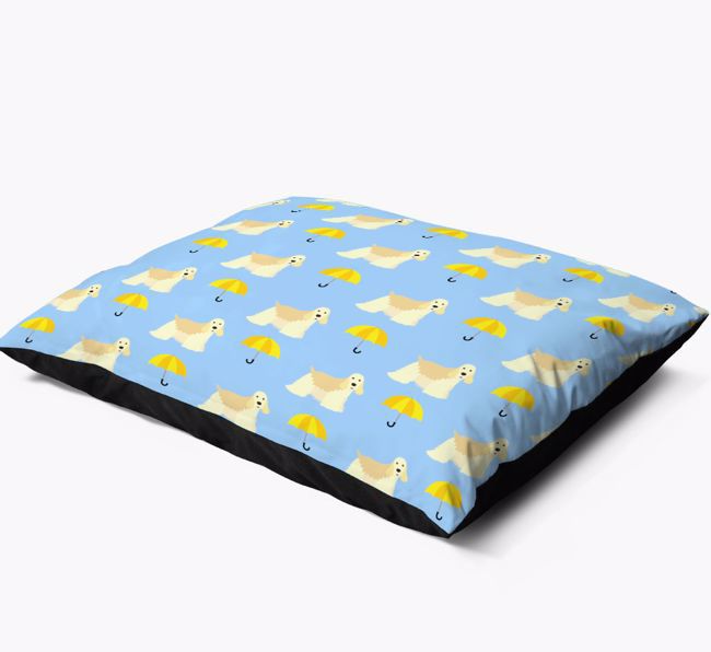 'Umbrella Pattern' - Personalised {breedFullName} Dog Bed