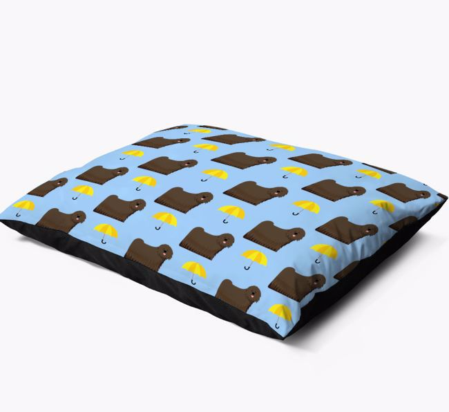 'Umbrella Pattern' - Personalised {breedFullName} Dog Bed