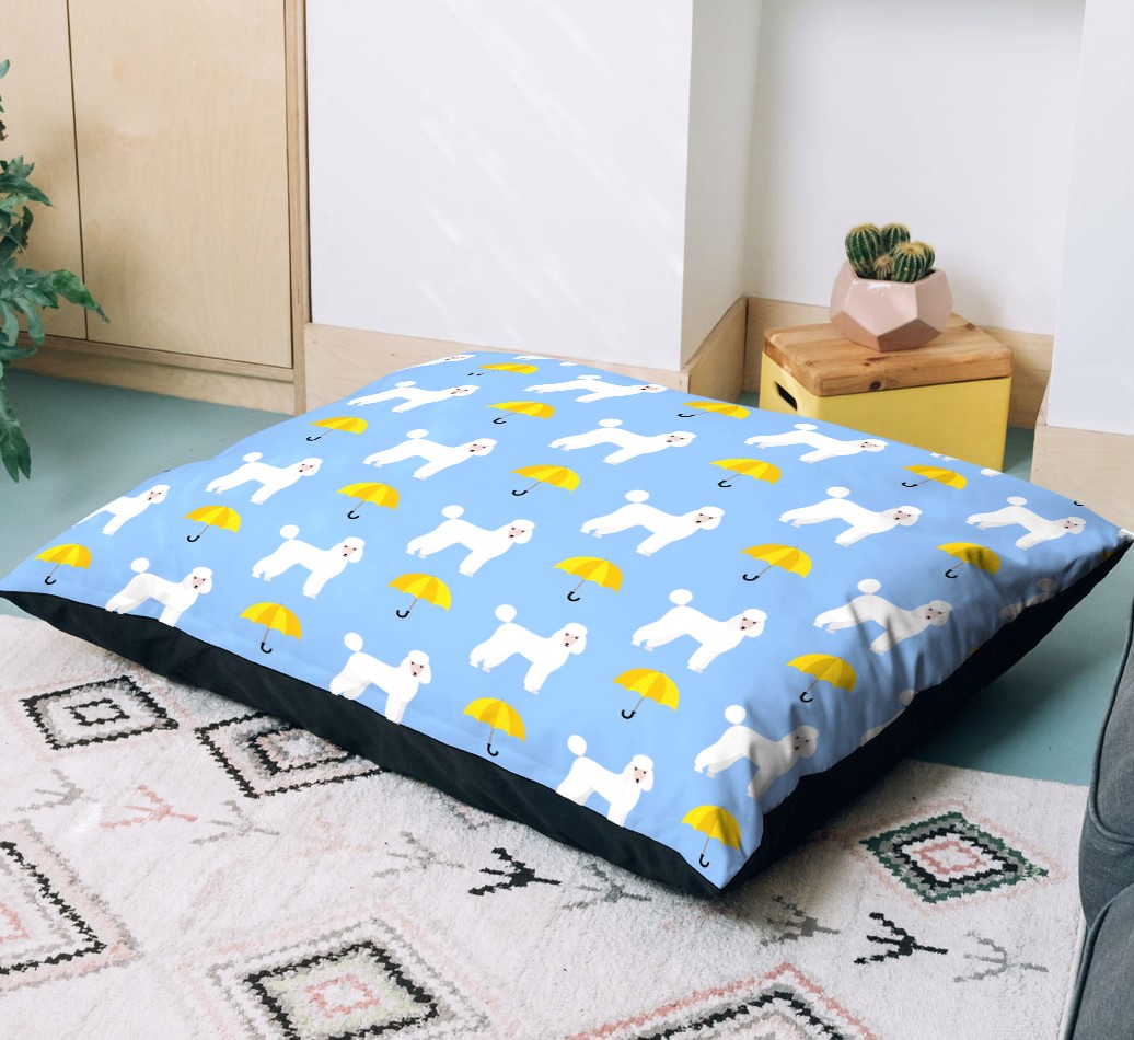 'Umbrella Pattern' - Personalised Dog Bed
