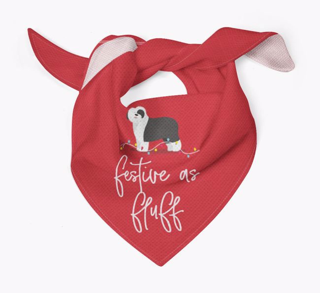 Festive as Fluff: Personalised {breedFullName} Bandana