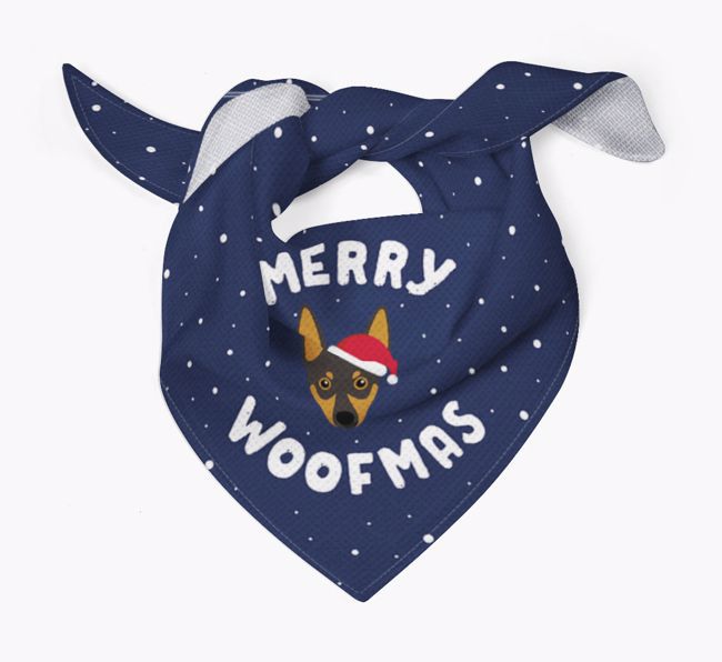 Merry Woofmas: Personalized {breedFullName} Bandana