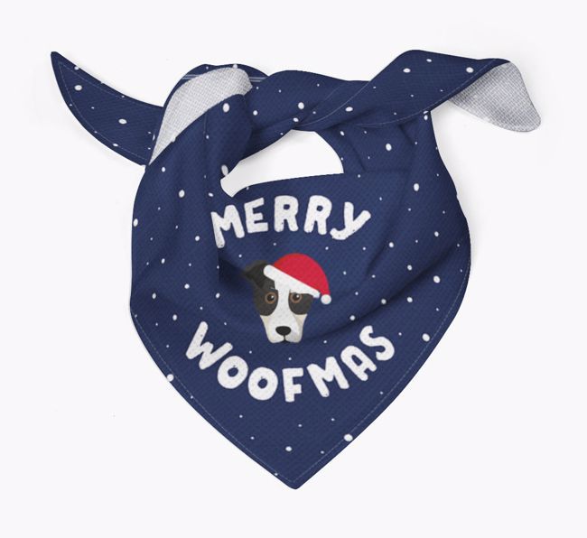 Merry Woofmas: Personalized {breedFullName} Bandana