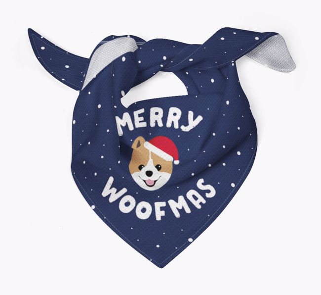 Merry Woofmas: Personalised {breedFullName} Bandana