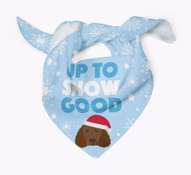 Up to Snow Good: Personalised {breedFullName} Bandana