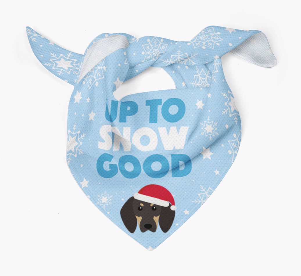 Up to Snow Good' - Personalised {breedFullName} Bandana - Tied bandana