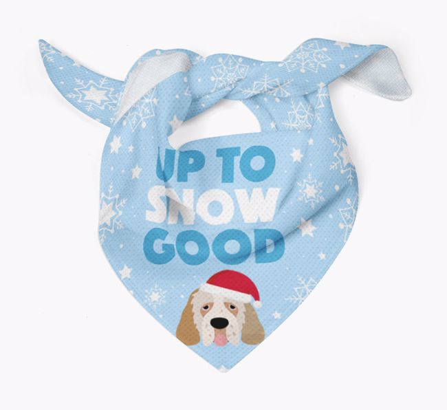 Up to Snow Good: Personalised {breedFullName} Bandana