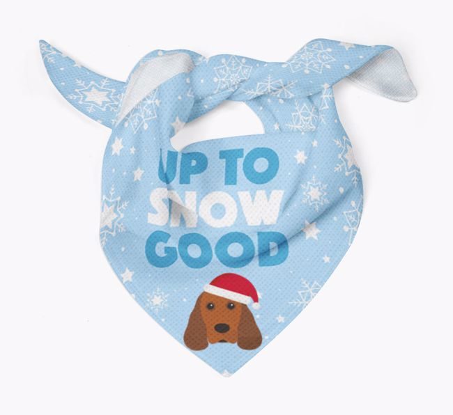 Up to Snow Good: Personalised {breedFullName} Bandana