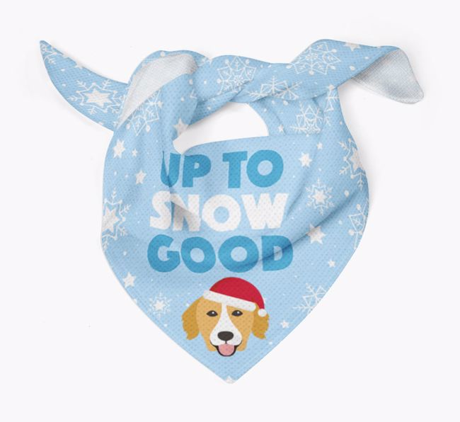 Up to Snow Good: Personalised {breedFullName} Bandana