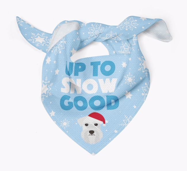 'Up to Snow Good' - Personalised {breedFullName} Bandana