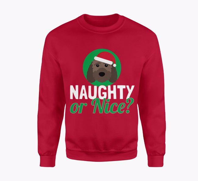 Naughty or Nice: Personalised {breedFullName} Adult Jumper