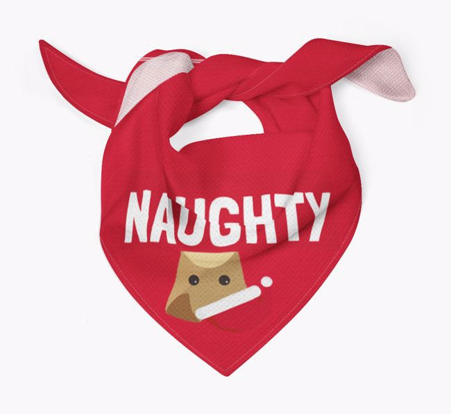 Naughty: Personalised {breedFullName} Bandana