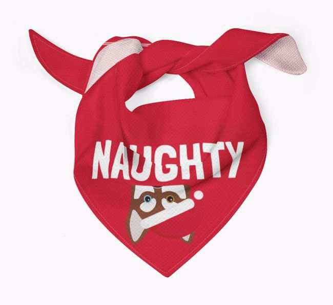 Naughty: Personalized {breedFullName} Bandana