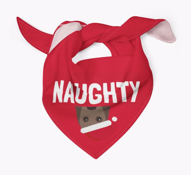 Naughty: Personalized {breedFullName} Bandana