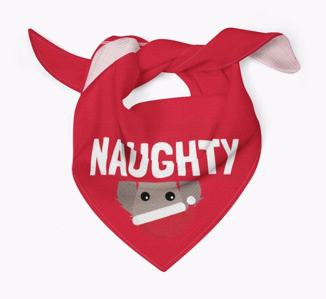 Naughty: Personalized {breedFullName} Bandana