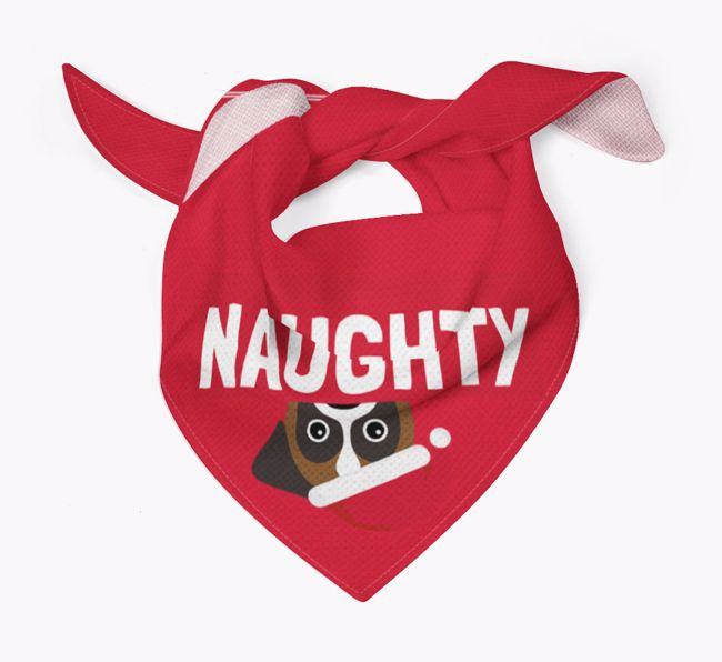 Naughty: Personalized {breedFullName} Bandana