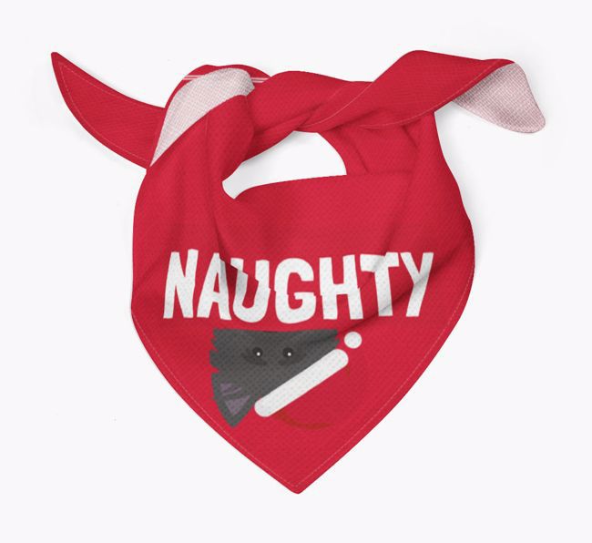 Naughty: Personalised {breedFullName} Bandana