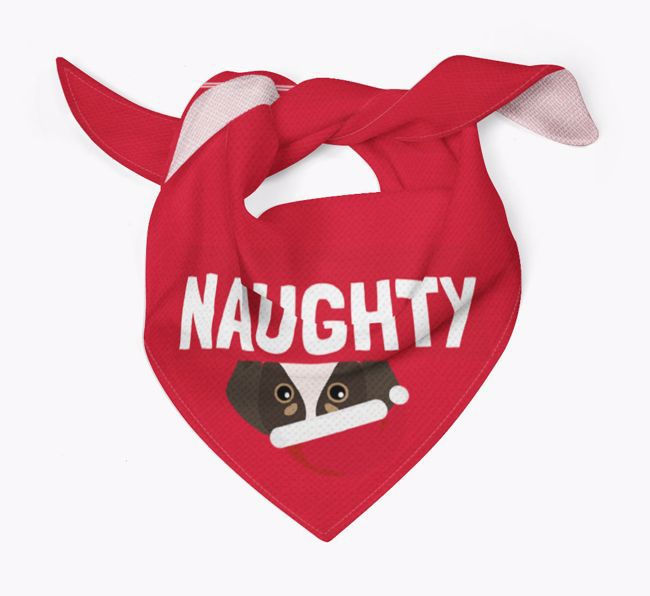 Naughty: Personalised {breedFullName} Bandana