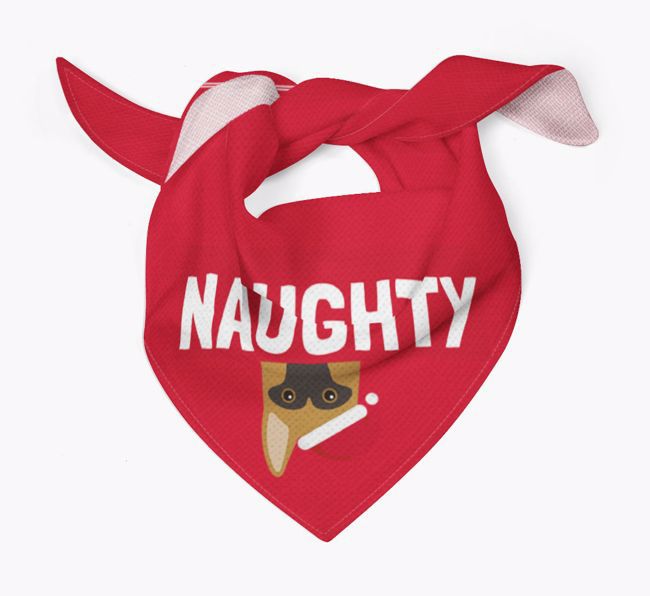 Naughty: Personalized {breedFullName} Bandana