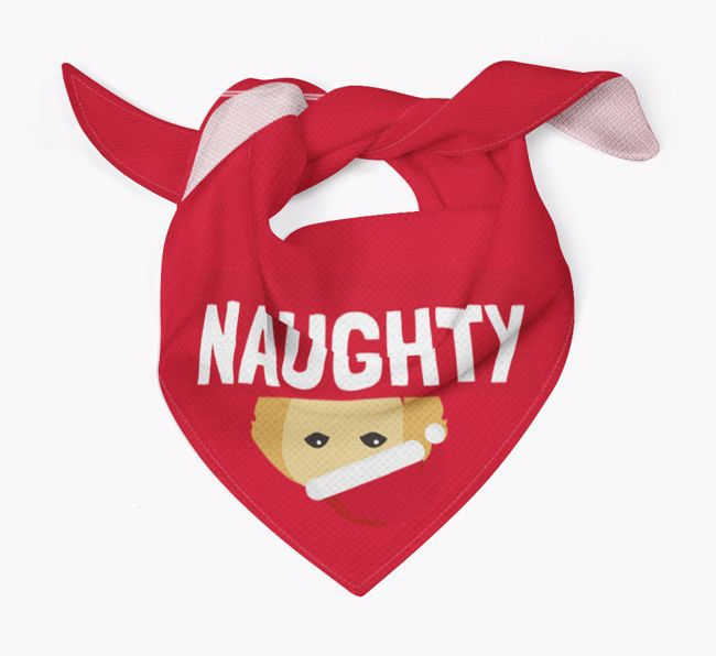 Naughty: Personalized {breedFullName} Bandana