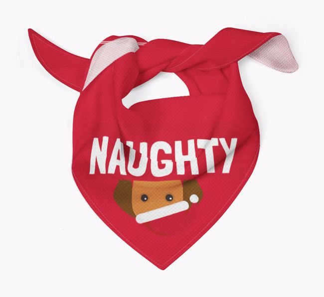 Naughty: Personalized {breedFullName} Bandana