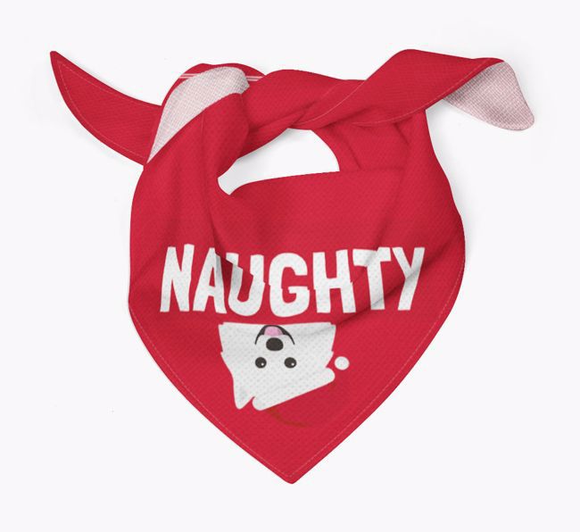 Naughty: Personalised {breedFullName} Bandana