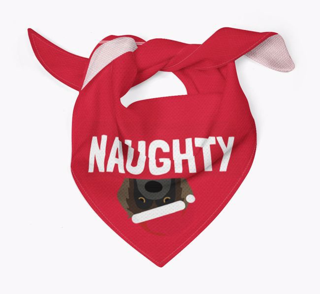 Naughty: Personalized {breedFullName} Bandana