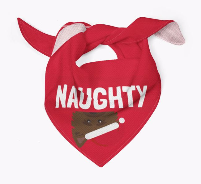 Naughty: Personalised {breedFullName} Bandana