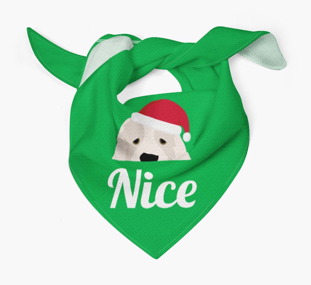 'Nice' - Personalized {breedFullName} Bandana