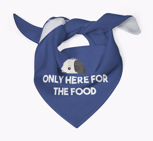 'Only Here for the Food' - Personalised {breedFullName} Bandana